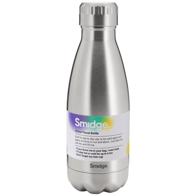Smidge Bottle, 350ml, Steel - FLASKS - Beattys of Loughrea
