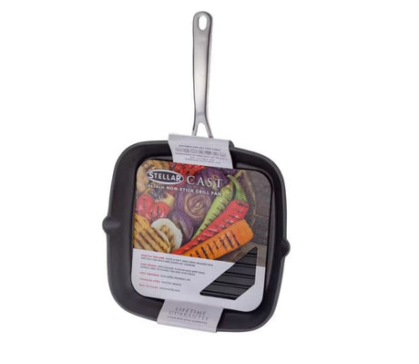 Stellar Cast Grill Pan Non-Stick - FRYPAN/WOK/SKILLET - Beattys of Loughrea