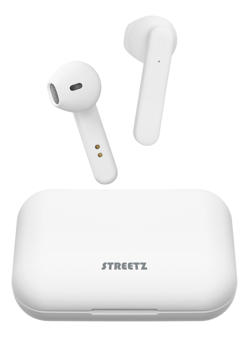 Streetz White True Wireless Earbuds - TWS1109 - HEADPHONES / EARPHONES/ MICROPHONE - Beattys of Loughrea