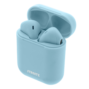 Streetz True Wireless Stereo Earbuds with Charging Case - Blue - HEADPHONES / EARPHONES/ MICROPHONE - Beattys of Loughrea