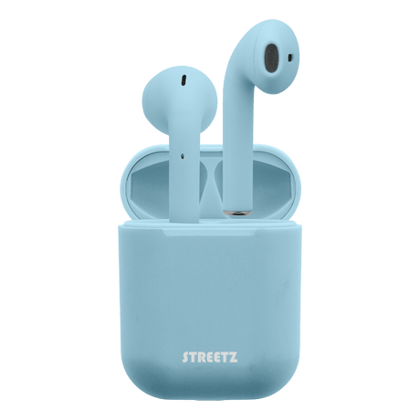 Streetz True Wireless Stereo Earbuds with Charging Case - Blue - HEADPHONES / EARPHONES/ MICROPHONE - Beattys of Loughrea