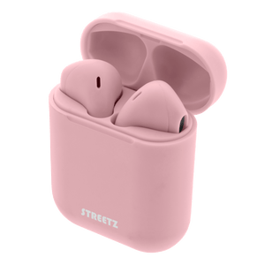 Streetz True Wireless Stereo Earbuds with Charging Case - Pink - HEADPHONES / EARPHONES/ MICROPHONE - Beattys of Loughrea