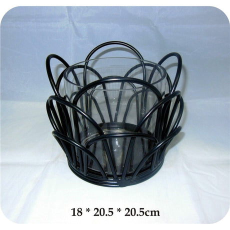 DECORATED GLASS BOWL - GLASS GIFTWARE - DEC STONES - Beattys of Loughrea