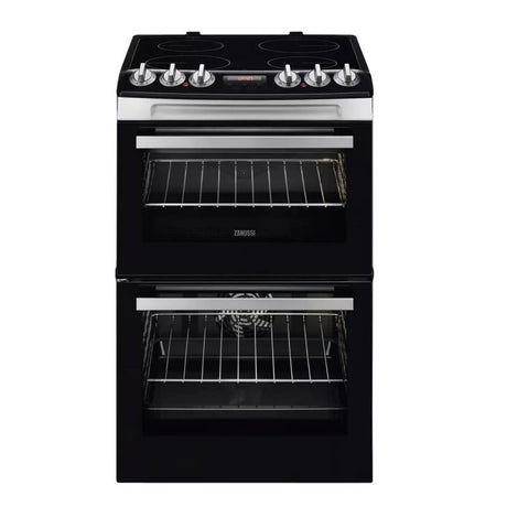 Zanussi 55cm Double Oven Cooker - ZCV46250XA - ELECT OVEN SINGLE & DBLE BUILT IN - Beattys of Loughrea