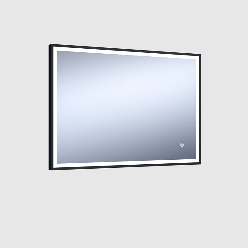 Aqualla Fuse Frame Black 700mm x 500mm - LIGHT UP MIRROR FOR VANITY - Beattys of Loughrea