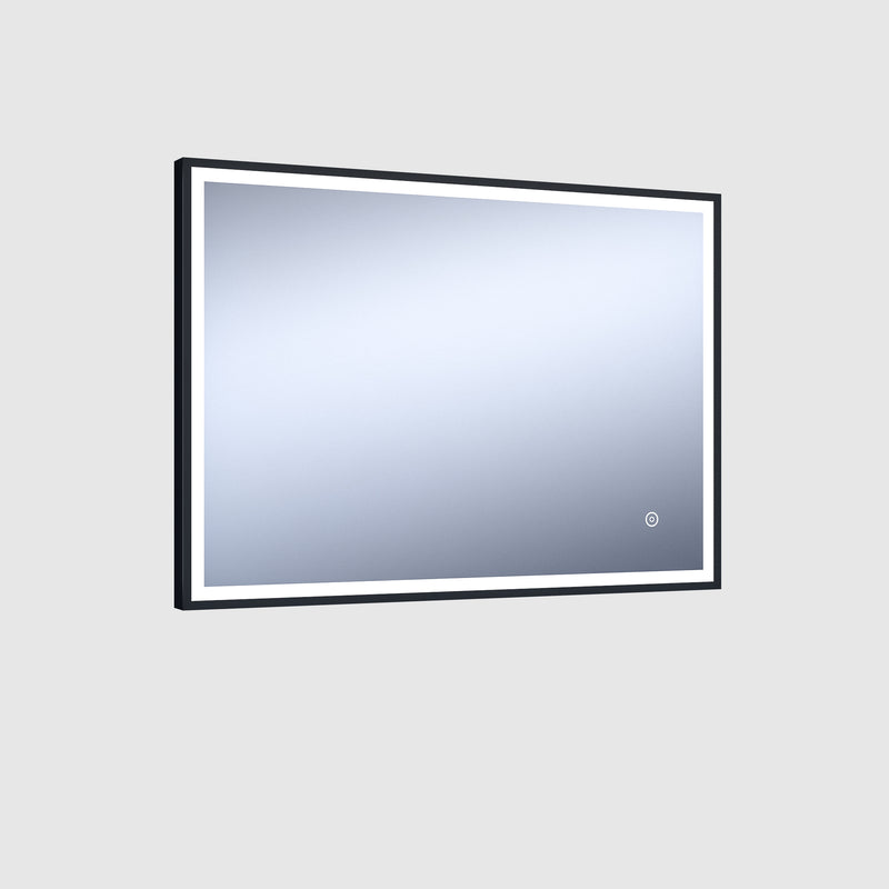 Aqualla Fuse Frame Black 700mm x 500mm - LIGHT UP MIRROR FOR VANITY - Beattys of Loughrea