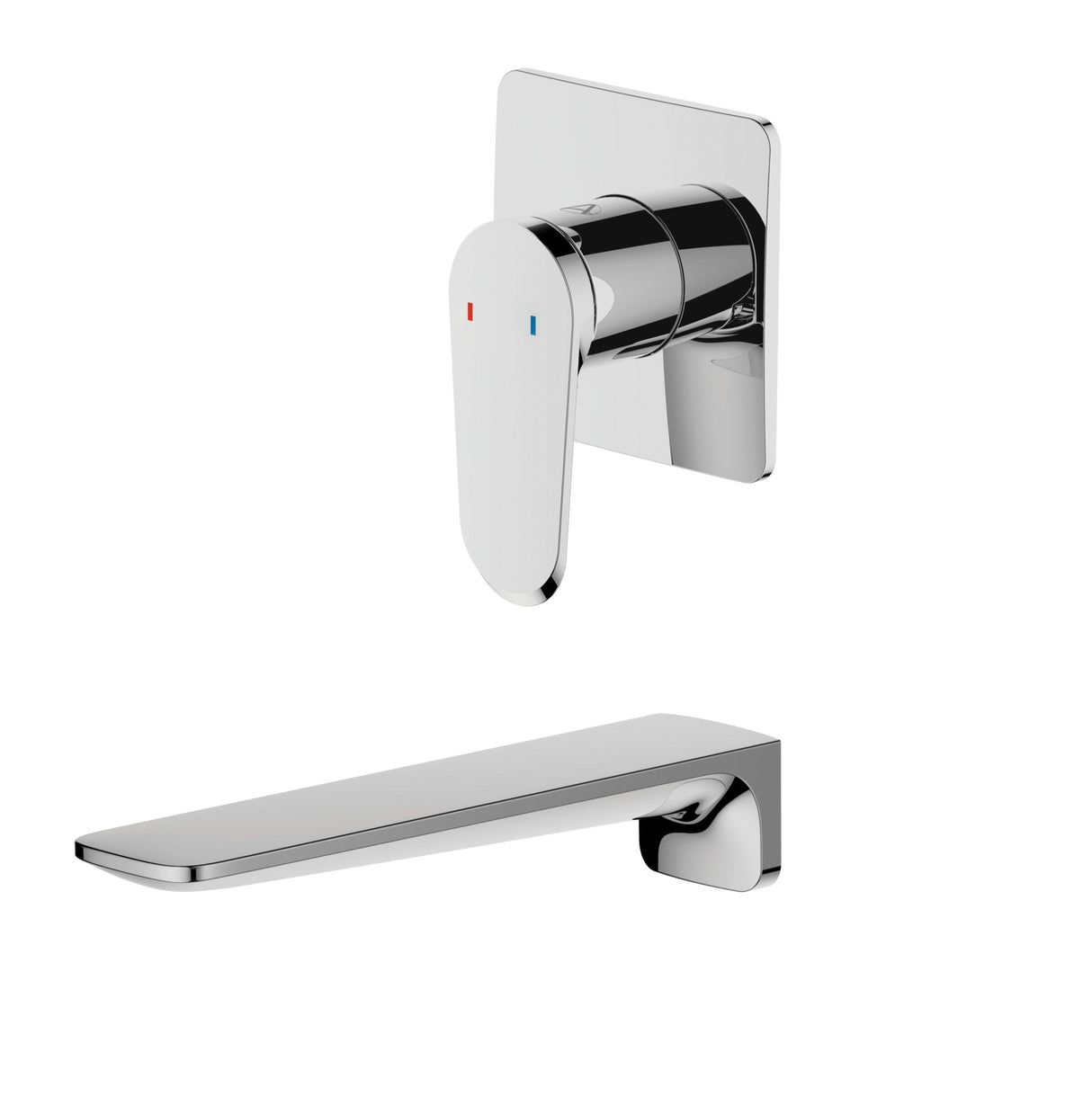 Aqualla Linea Wall Mounted Bath Filler Chrome - BATH/SHOWER MIXER TAP - Beattys of Loughrea