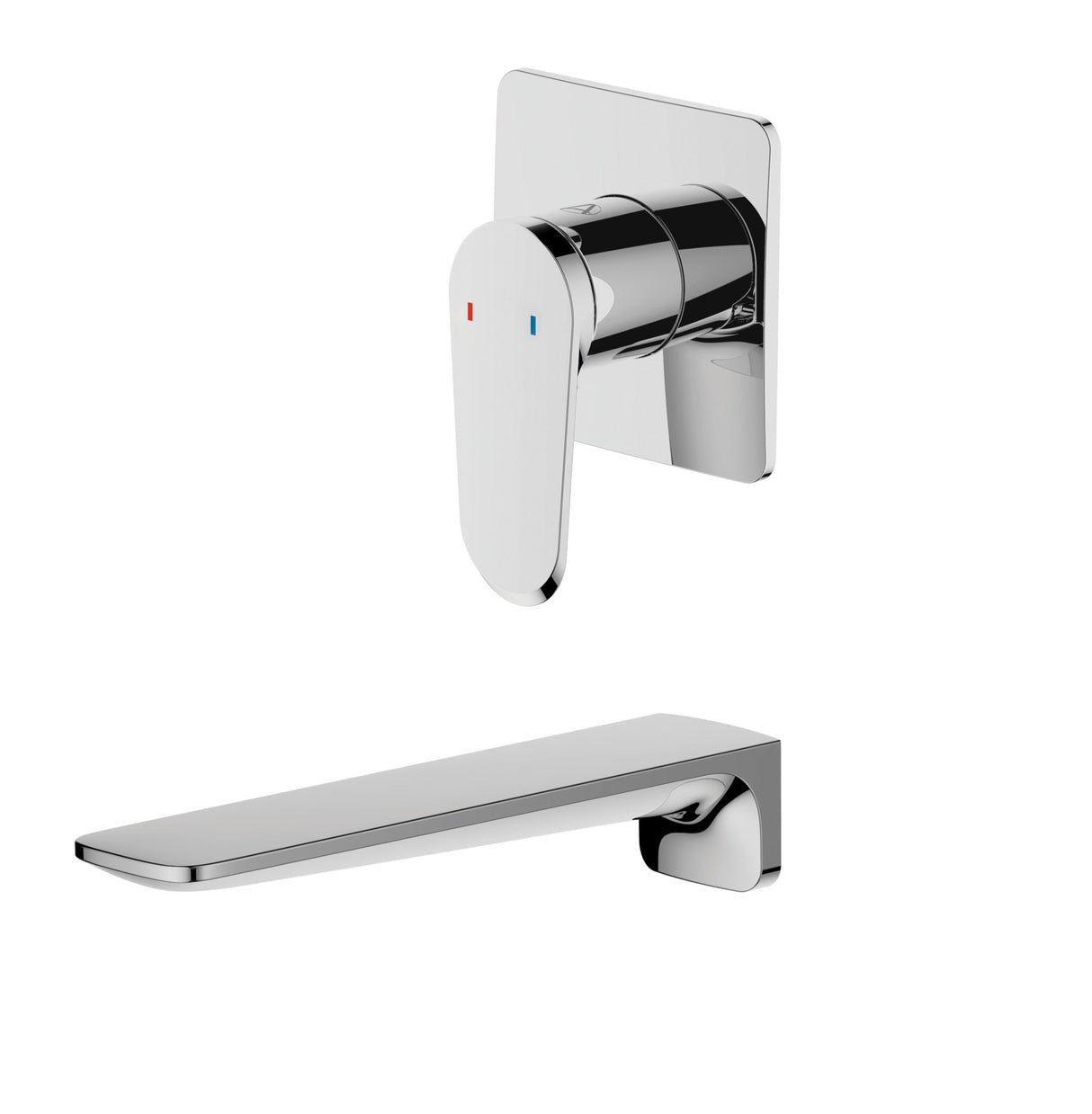 Aqualla Linea Wall Mounted Bath Filler Chrome - BATH/SHOWER MIXER TAP - Beattys of Loughrea