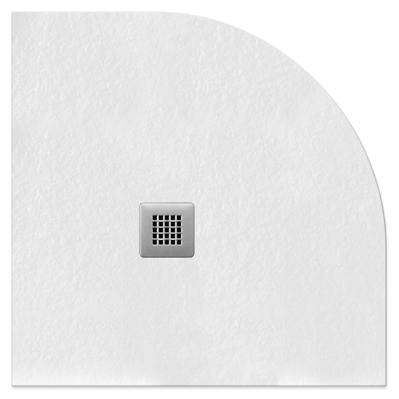 Flair Gemstone Slate Square Waste White Quadrant 1000mmx1000mm - TRAYS/WASTES - Beattys of Loughrea