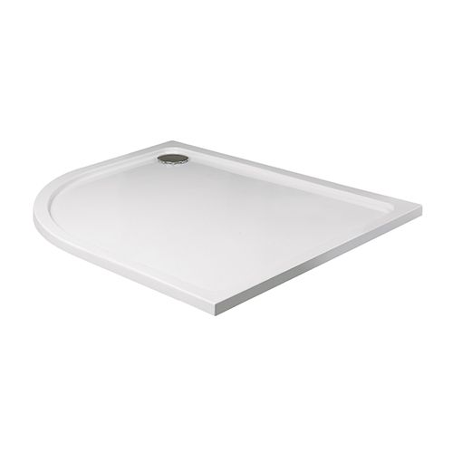Flair Offset Quadrant Shower tray - Left 1200mmx800mm - TRAYS/WASTES - Beattys of Loughrea