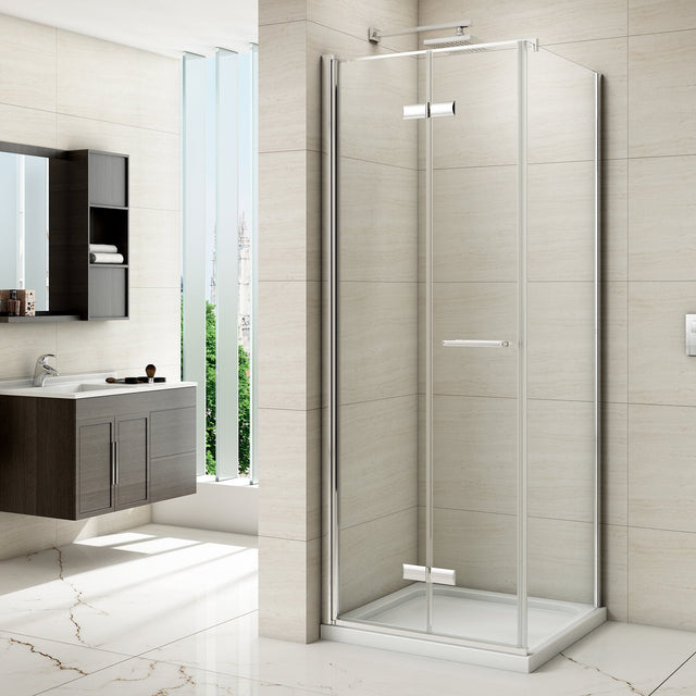 Merlyn 8 Series Frameless Side Panel (Bifold only) 800mm - SHOWER DOORS - Beattys of Loughrea