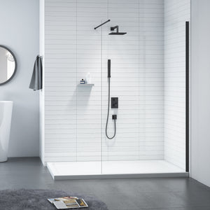 Merlyn Black Showerwall 800mm BS2020 - Beattys of Loughrea , www.beattys.ie