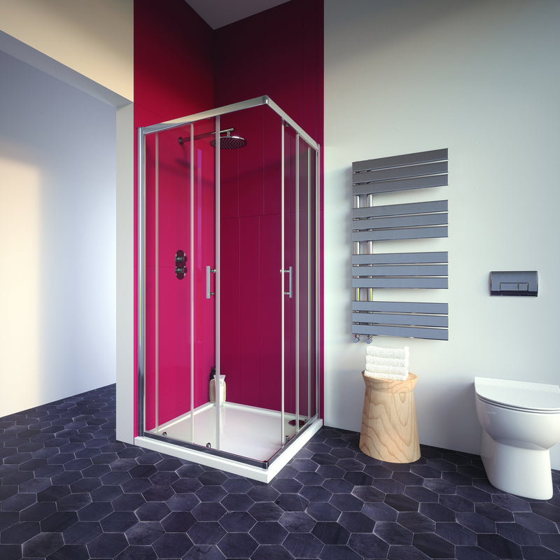 Bathroom Studio City Plus Corner Entry 800mmx800mm - SHOWER DOORS - Beattys of Loughrea