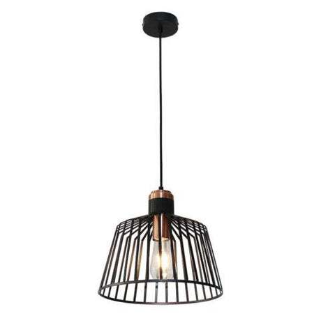 Rustic Black & Copper Birdcage Pendant - CEILING LIGHTS - Beattys of Loughrea