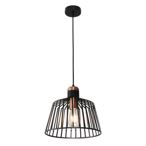 Rustic Black & Copper Birdcage Pendant - CEILING LIGHTS - Beattys of Loughrea