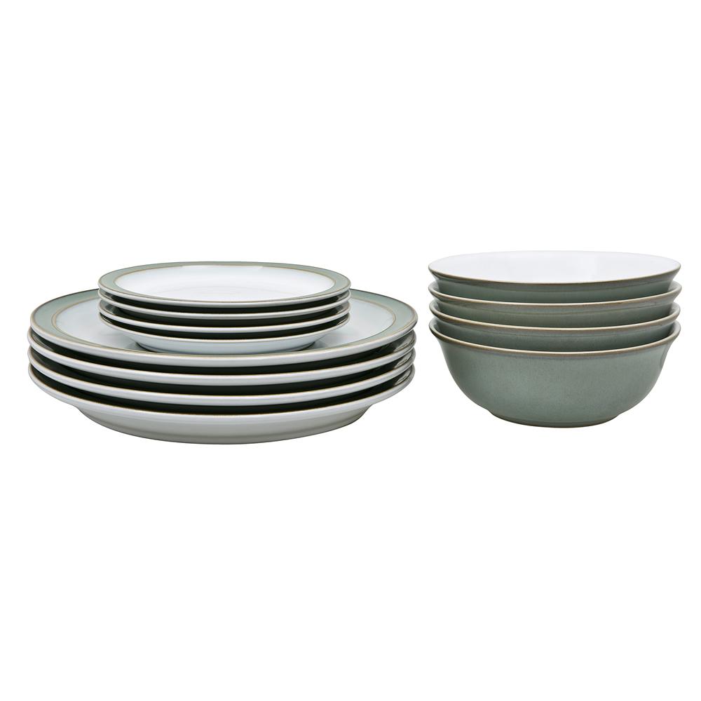 Denby Regency Green 12 Piece Box Set - TABLEWARE SETS - GENERAL - Beattys of Loughrea