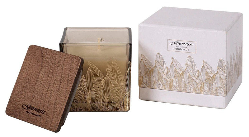 Mindy Brownes Wood Sage Square Small Candle - CANDLES - Beattys of Loughrea
