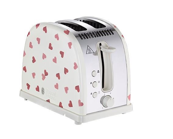 Russel Hobbs- 28340 I Emma Bridgewater 2 Slice Pink Hearts Toaster - TOASTERS - Beattys of Loughrea