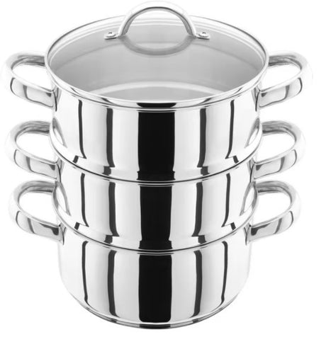 Judge 20cm 3 Tier Steamer Set - COOKWARE - S/STEEL - Beattys of Loughrea