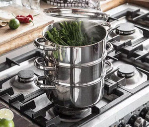 Judge 20cm 3 Tier Steamer Set - COOKWARE - S/STEEL - Beattys of Loughrea