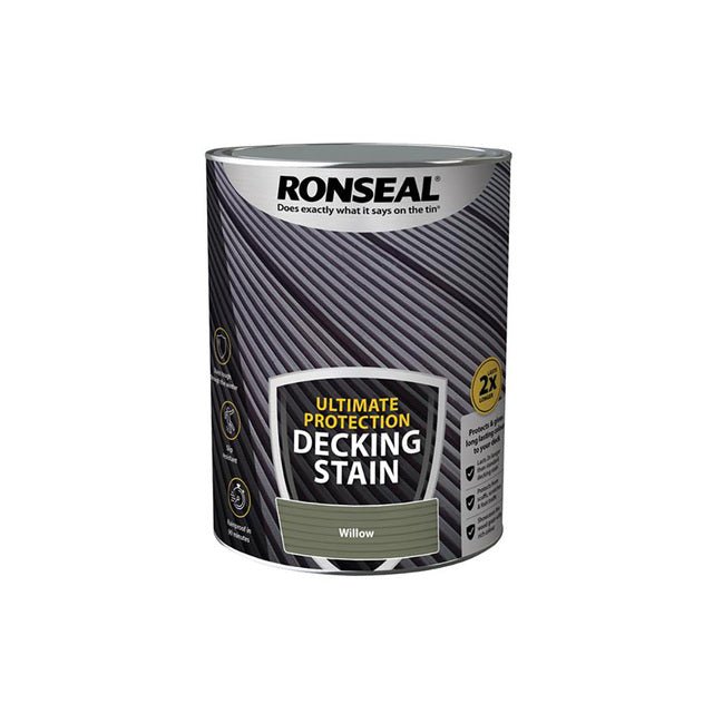 Ronseal Ultimate Protection Decking Paint Willow 5 Litre - VARNISHES / WOODCARE - Beattys of Loughrea