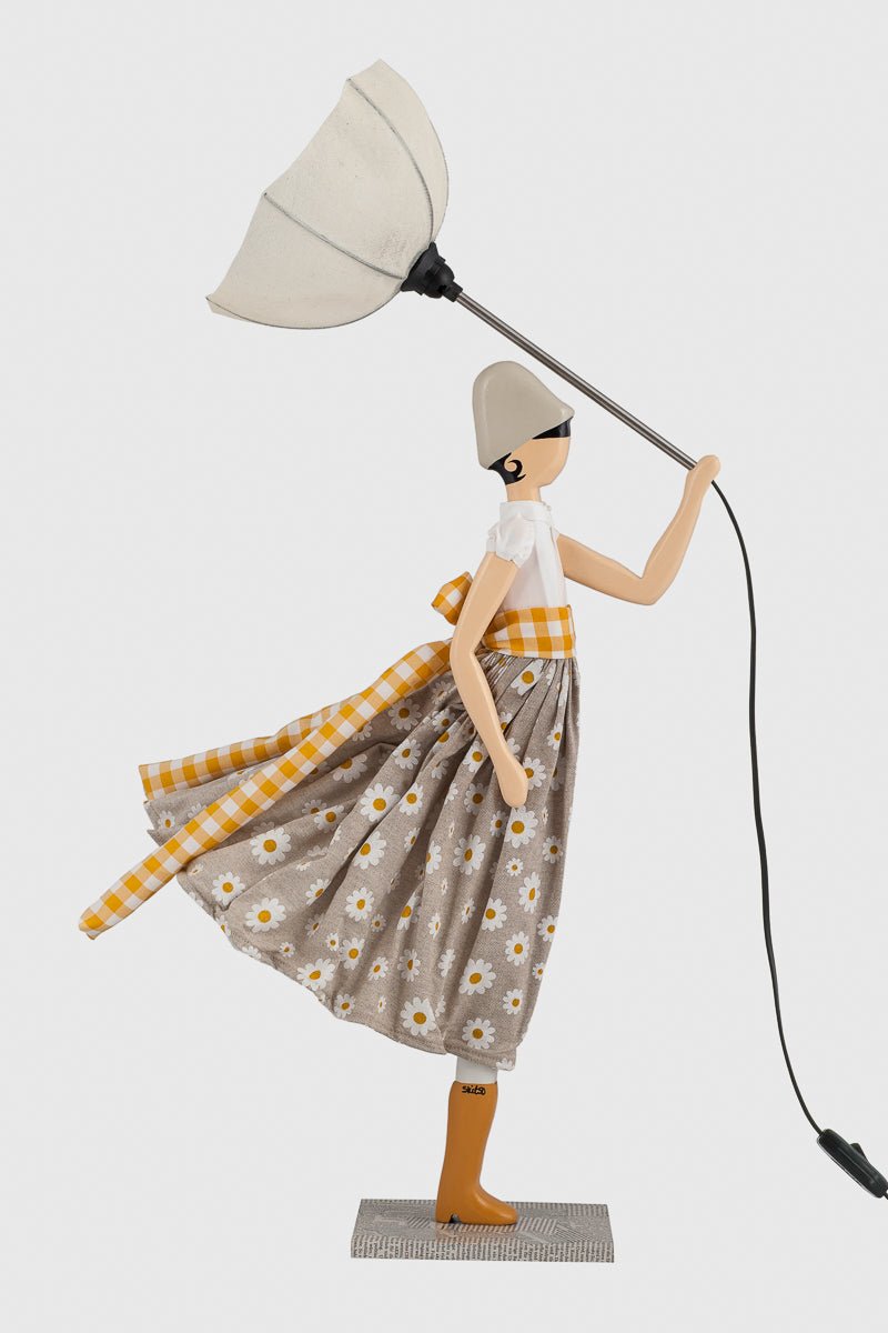 Little Girl 'Margarita' Umbrella Table Lamp - TABLE/BEDSIDE LAMPS - Beattys of Loughrea