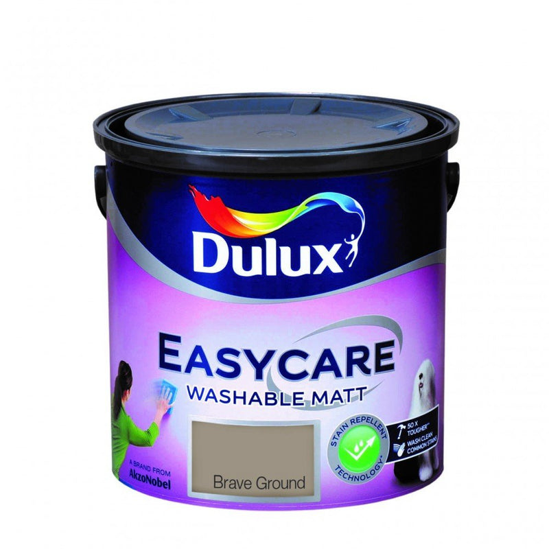 Dulux Easycare 2.5L Brave Ground Dulux - READY MIXED - WATER BASED - Beattys of Loughrea