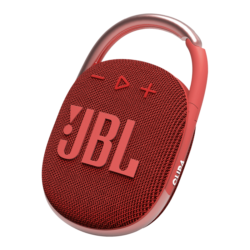 JBL Clip 4 Wireless Portable Bluetooth Speaker - Red - SPEAKERS HIFI MP3 PC - Beattys of Loughrea