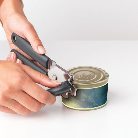 Brabantia Tasty+ Can Opener with bottle Opener Dark Grey 121869 - KITCHEN HAND TOOLS - Beattys of Loughrea