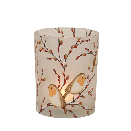 Robin Tealight Holder 12.5cm - CANDLE HOLDERS / Lanterns - Beattys of Loughrea