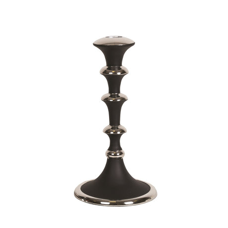 Black Nickle Dinner Candle Holder - CANDLE HOLDERS / Lanterns - Beattys of Loughrea