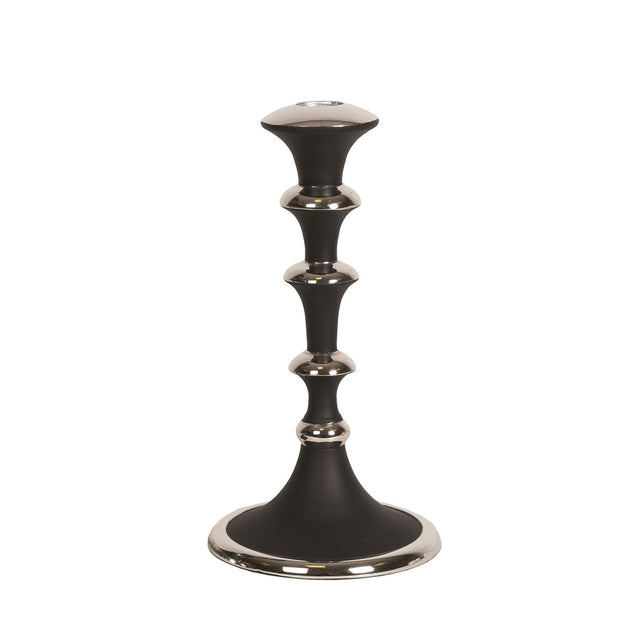 Black Nickle Dinner Candle Holder - CANDLE HOLDERS / Lanterns - Beattys of Loughrea