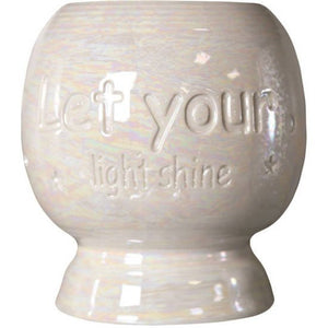 Desire Aroma Ceramic Wax Melt Burner Let your Light Shine - POT POURRI/AROMATHERAPY/OILS/DIFFUSER - Beattys of Loughrea