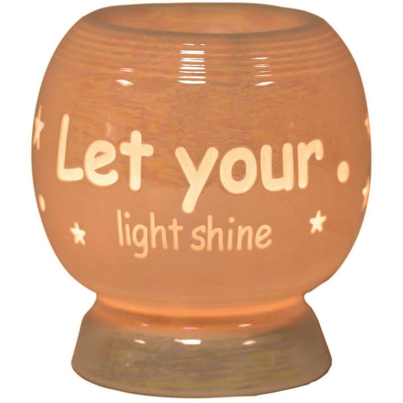 Desire Aroma Ceramic Wax Melt Burner Let your Light Shine - POT POURRI/AROMATHERAPY/OILS/DIFFUSER - Beattys of Loughrea