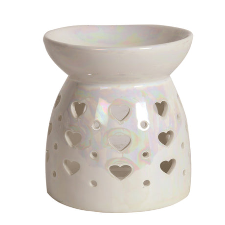 Wax Melt Burner - Lustre Hearts - Beattys of Loughrea | www.beattys.ie