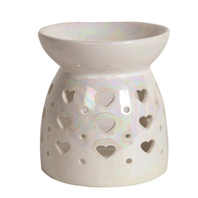 Wax Melt Burner - Lustre Hearts - Beattys of Loughrea | www.beattys.ie