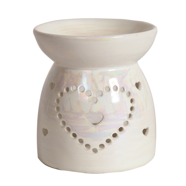 Wax Melt Burner - Lustre Heart - Beattys of Loughrea | www.beattys.ie