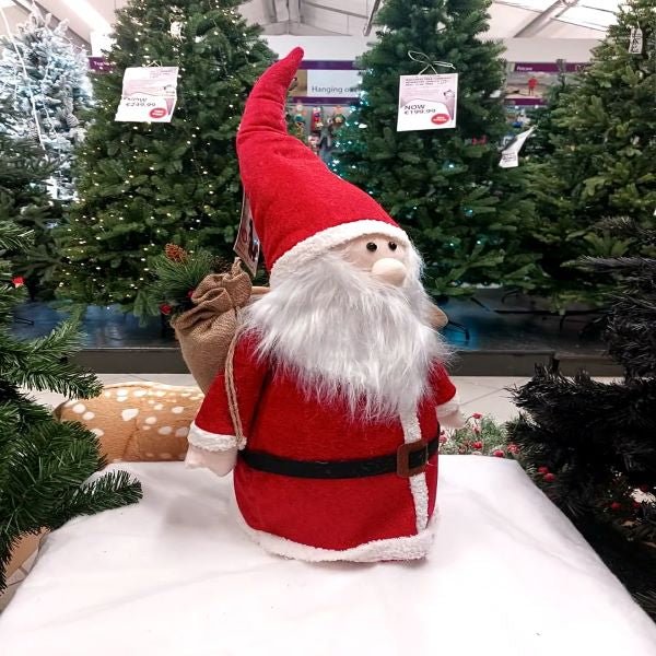 Red Santa with LED Lights 88CM - XMAS ROOM DECORATION LARGE AND LIGHT UP - Beattys of Loughrea