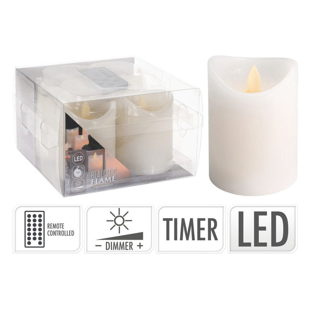 Set of 4 Remote Control LED Candles - BATTERY LED CANDLES - Beattys of Loughrea