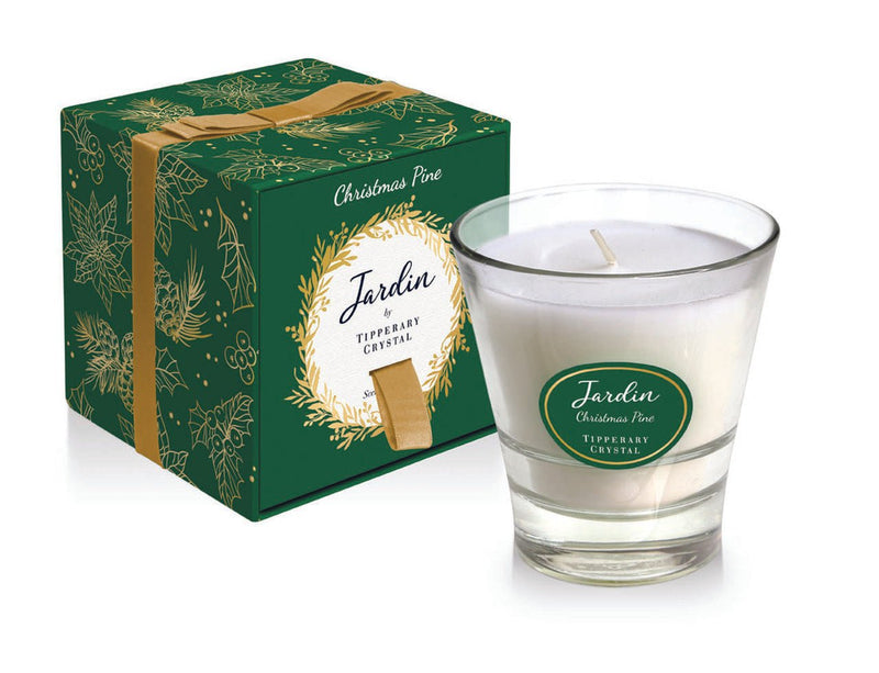 TIPPERARY CRYSTAL Jardin Collection Christmas Candle - Christmas Pine - CANDLES - Beattys of Loughrea
