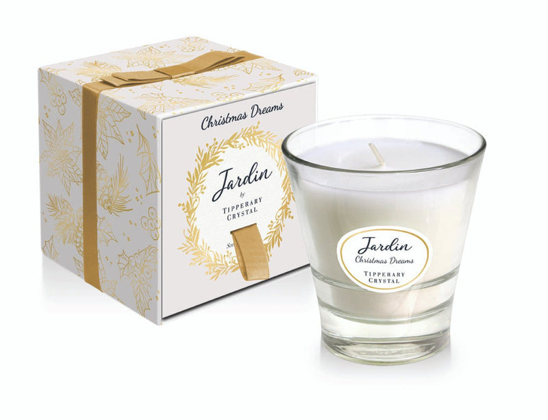 TIPPERARY CRYSTAL Jardin Collection Christmas Candle - Christmas Dreams - CANDLES - Beattys of Loughrea