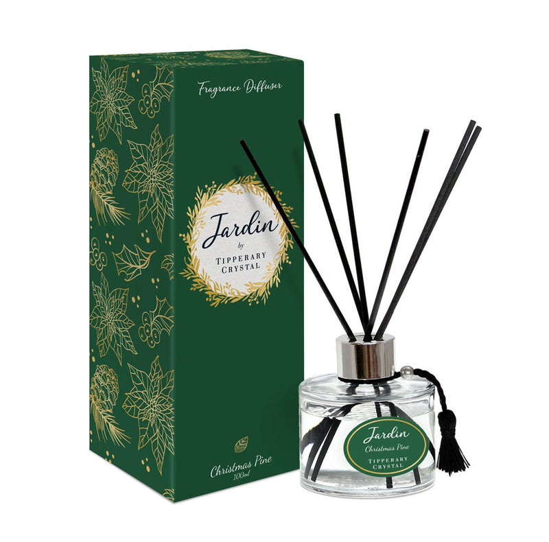 Tipperary Crystal Jardin Collection Christmas Diffuser - Christmas Pine - CANDLES - Beattys of Loughrea
