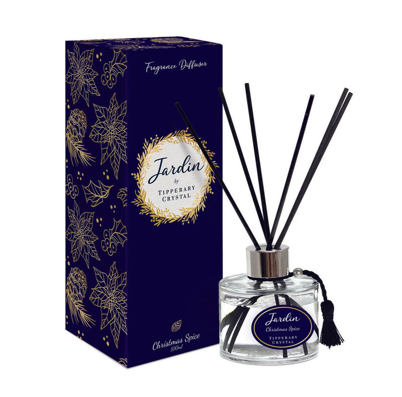 Tipperary Crystal Jardin Collection Christmas Diffuser - Christmas Spice - CANDLES - Beattys of Loughrea