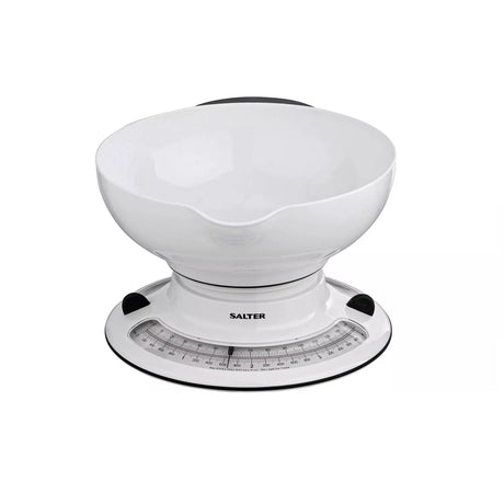 Salter Aquaweigh Mechanical Kitchen Scales White - KITCHEN SCALES - Beattys of Loughrea