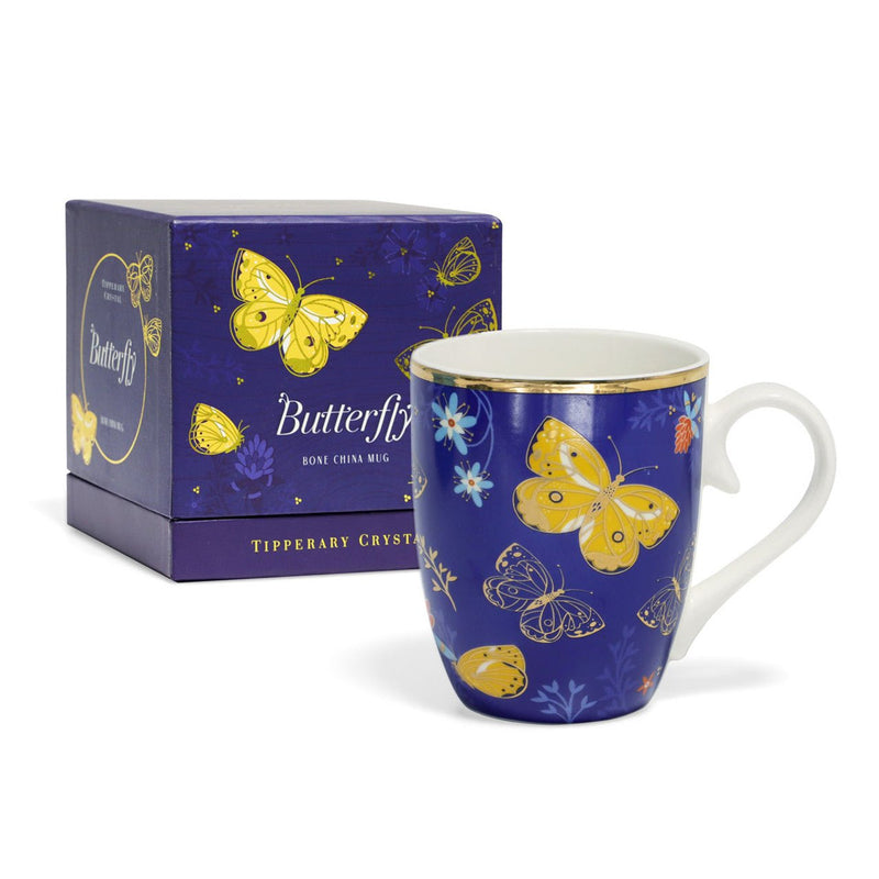 TIPPERARY CRYSTAL Single Butterfly Mug - The Clouded Yellow - MUG SETS - Beattys of Loughrea