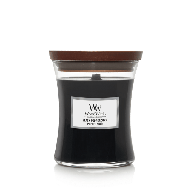 WoodWick Black Peppercorn Medium Jar Candle - CANDLES - Beattys of Loughrea