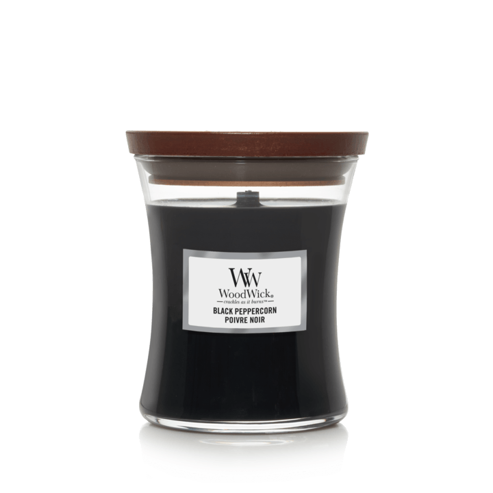 WoodWick Black Peppercorn Medium Jar Candle - CANDLES - Beattys of Loughrea