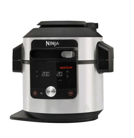 NINJA Foodi MAX 15-in-1 SmartLid OL750UK Multicooker - Stainless Steel & Black - ELEC SKILLET/WOK/COOKPAN - Beattys of Loughrea
