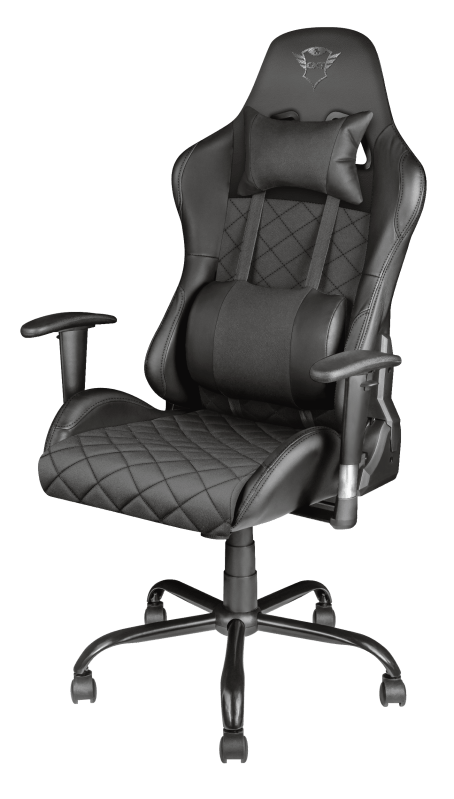 Trust Resto Gaming Chair Black - GXT 707 - GAMING CHAIR / DESK - Beattys of Loughrea