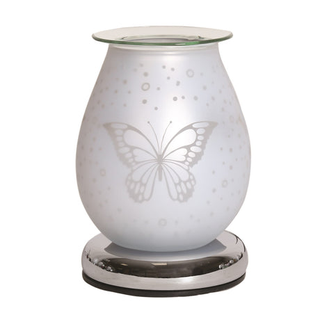 Electric Wax Melt Burner Touch - White Satin Butterfly - POT POURRI/AROMATHERAPY/OILS/DIFFUSER - Beattys of Loughrea
